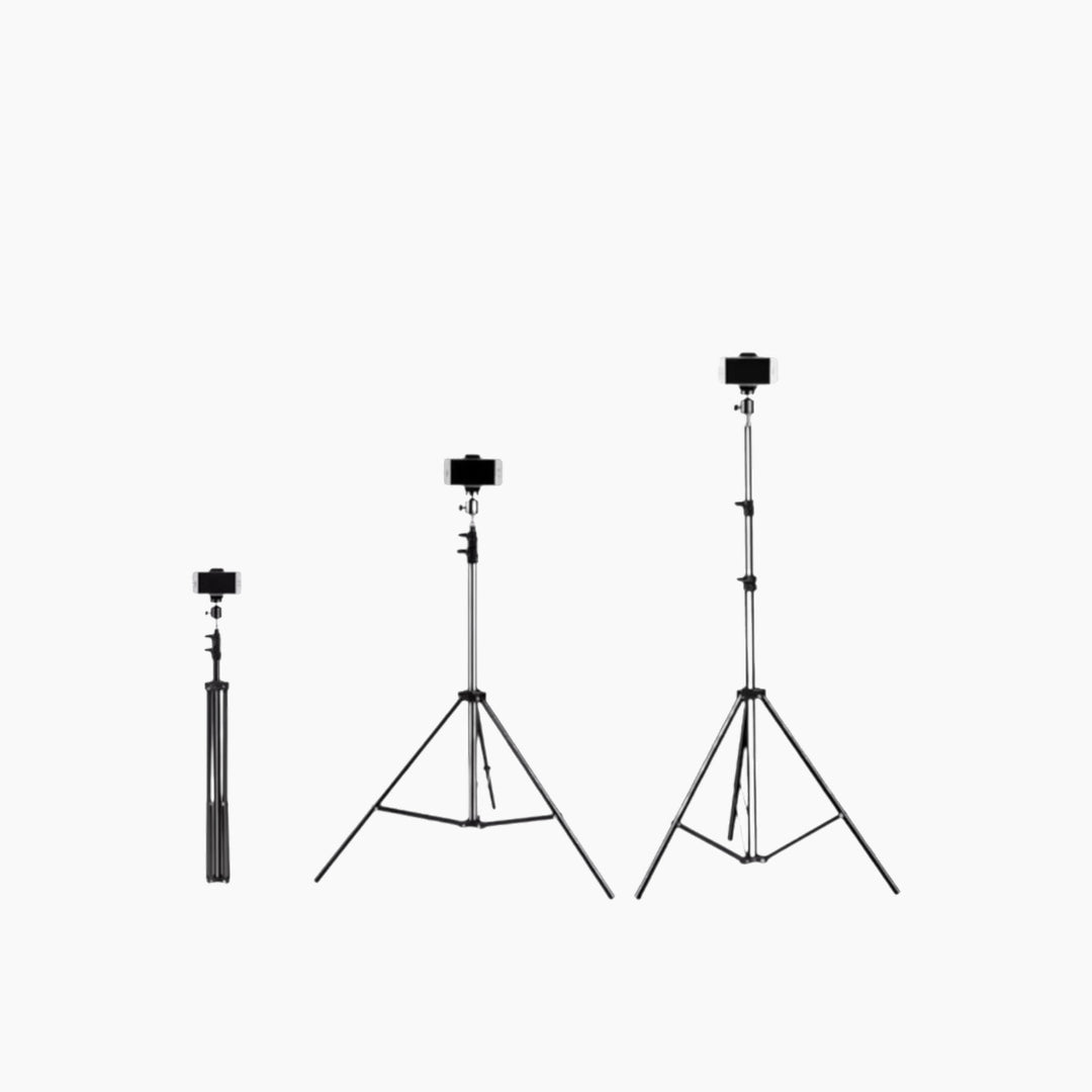 C.JO portable folding mini tripod with phone holder