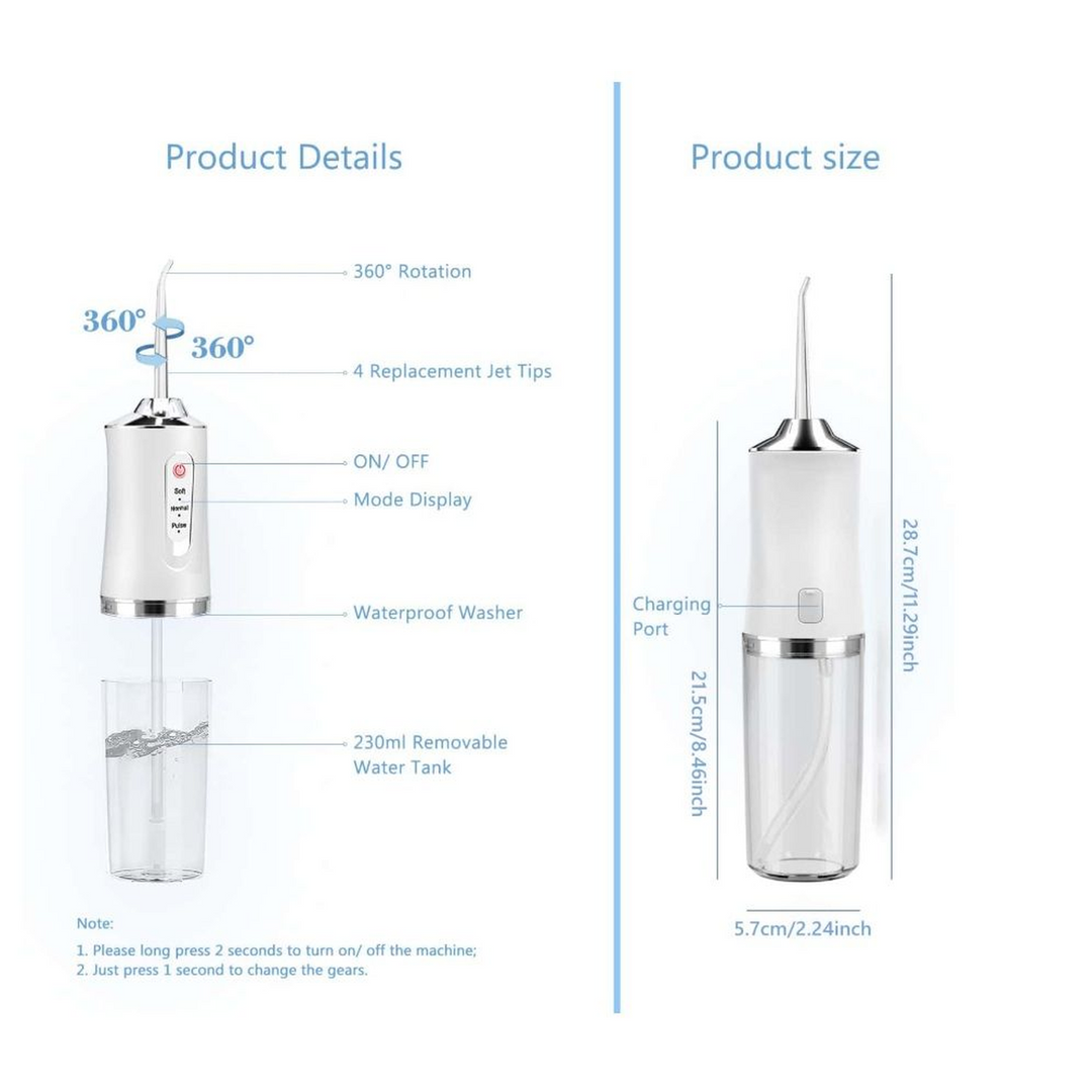 Portable Rechargeable Water Flosser