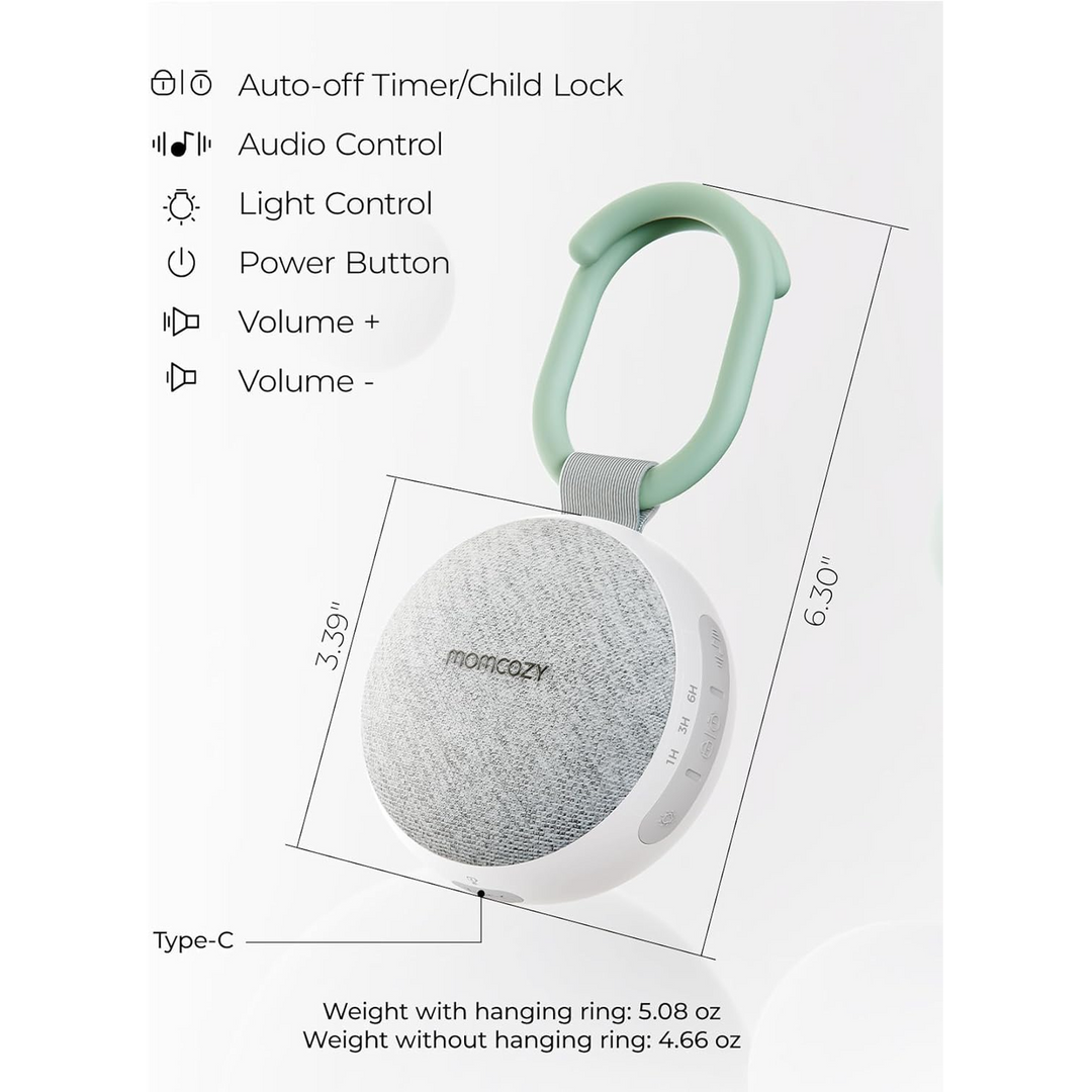 Momcozy portable sound machine with gentle light