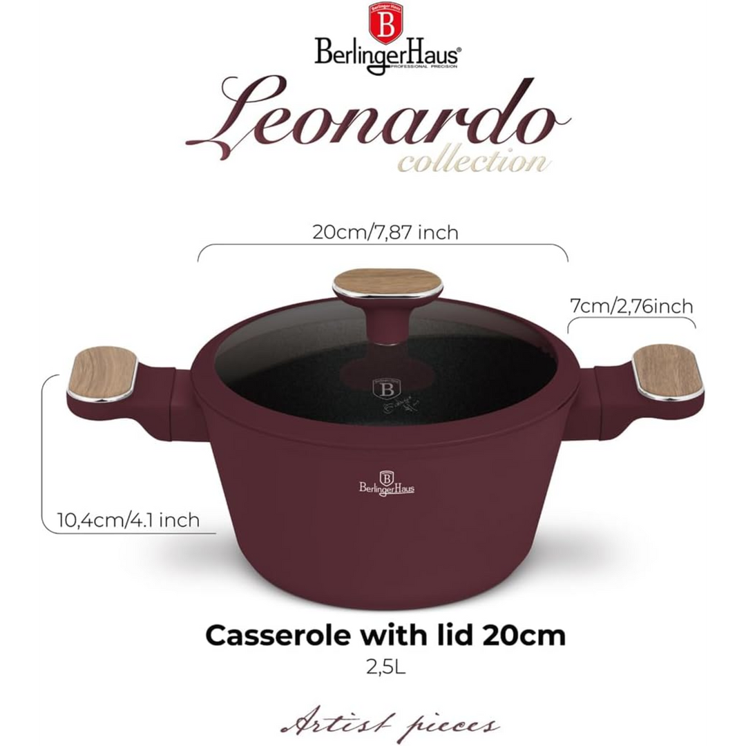 Berlinger Haus Pot with Lid, 28 cm - Leonardo Nordic
