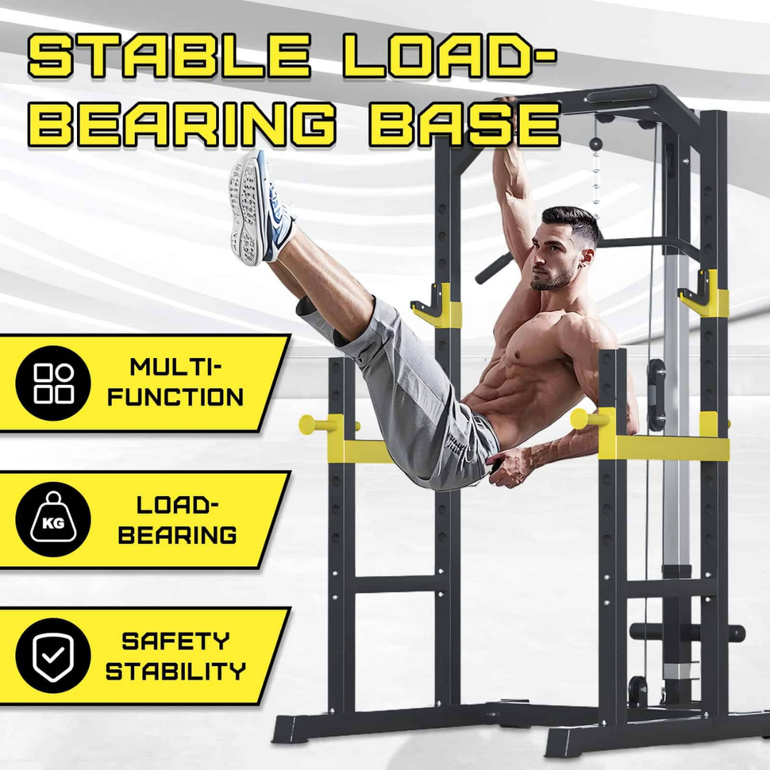 Strongway Power Cage with Lat Pulldown
