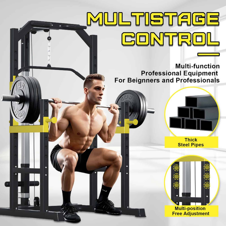 Strongway Power Cage with Lat Pulldown