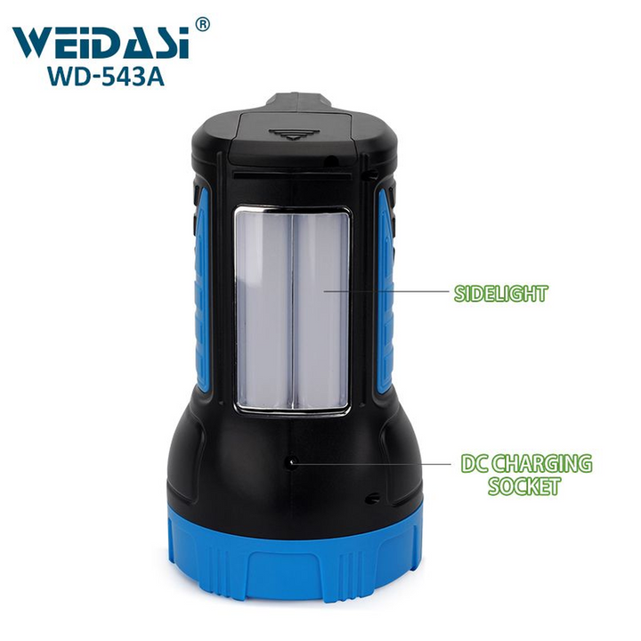 Weidasi Powerful Long-Range Rechargeable LED Outdoor Torch