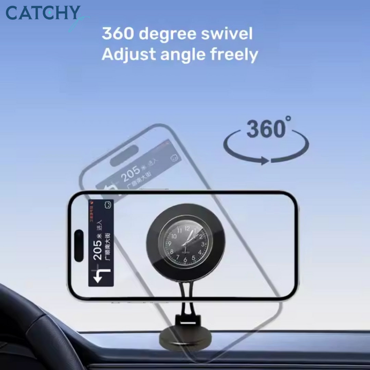 C.JO Powerful Magnetic 360 Degree Swivel Adjustable Foldable Car Phone Holder