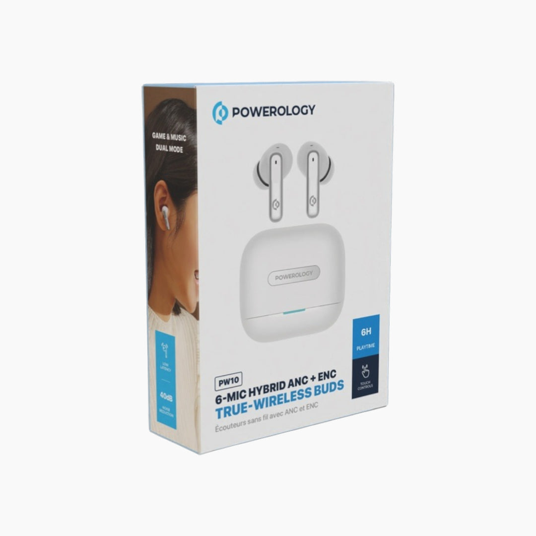 Powerology 6 Mic Hybrid True Wireless Buds