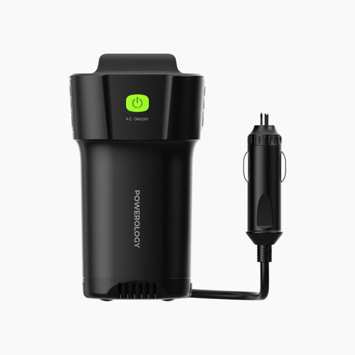 Powerology Inverter Universal USB-A 2 Type-C  Car Charger (150W)