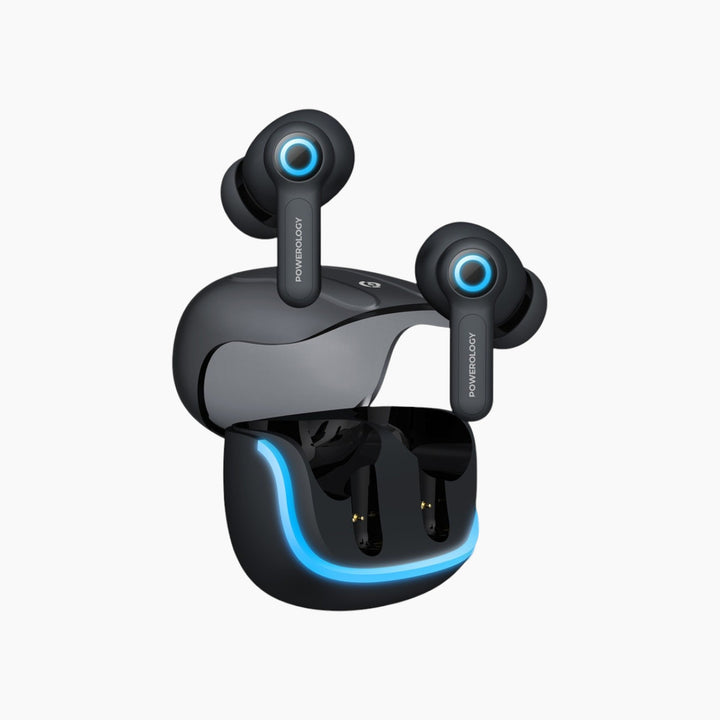Powerology Quard Mic ENC TWS Earbuds with RGB lighting