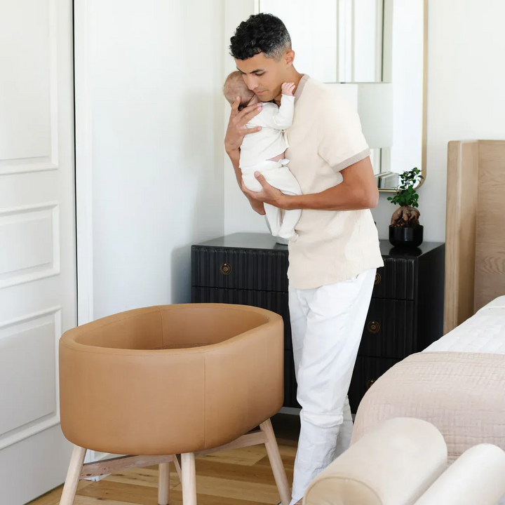 Babyletto x GATHRE Capsule Bassinet in Camel