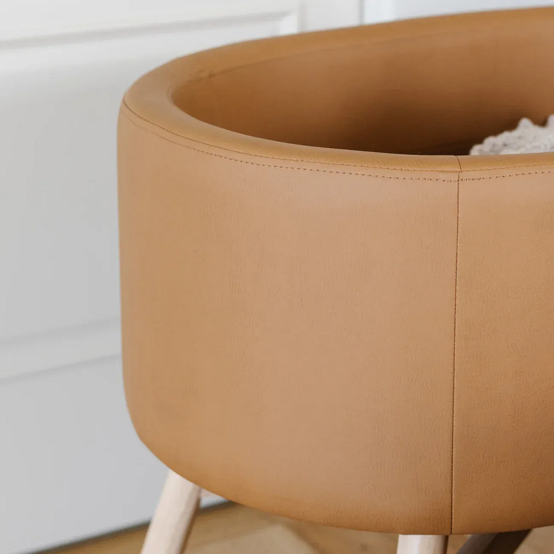 Babyletto x GATHRE Capsule Bassinet in camel