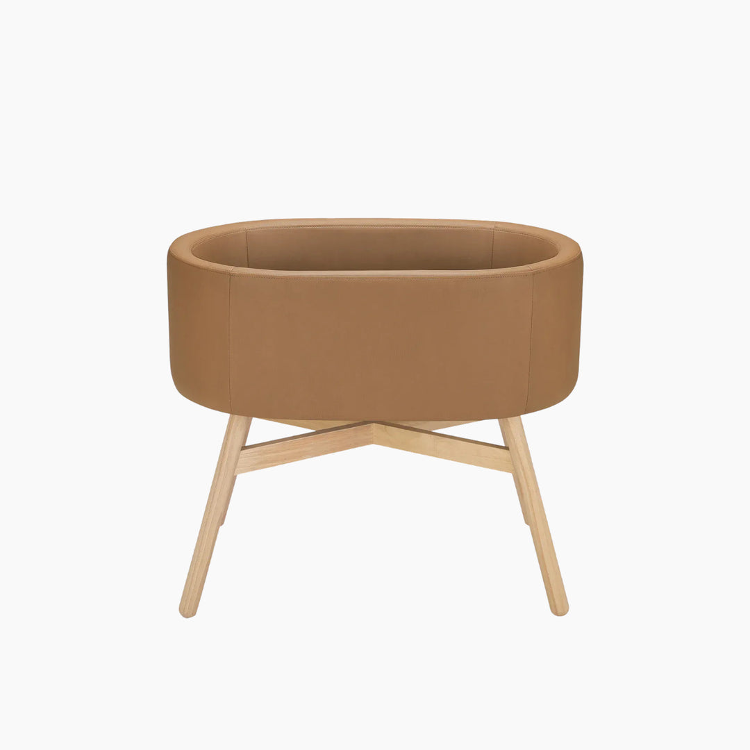 Babyletto x GATHRE Capsule Bassinet in camel
