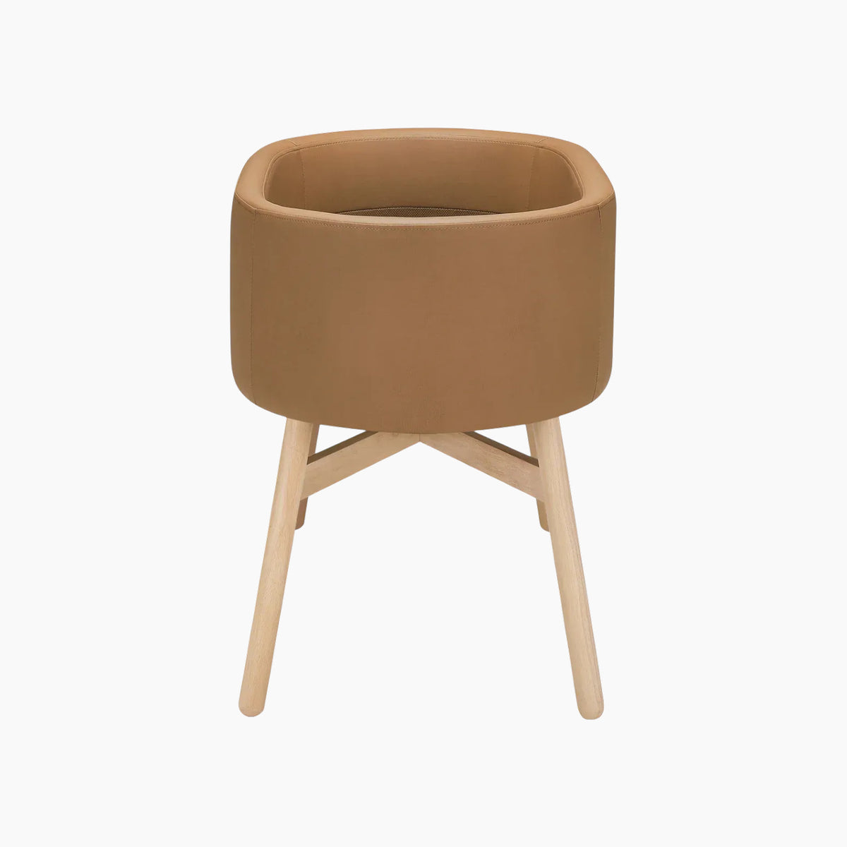 Babyletto x GATHRE Capsule Bassinet in camel vegan leather