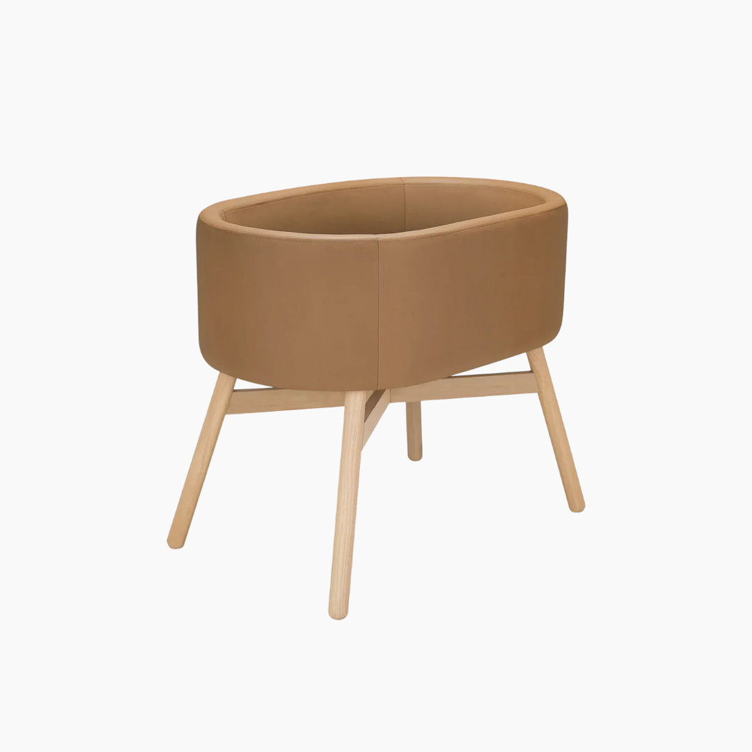Babyletto x GATHRE Capsule Bassinet in camel