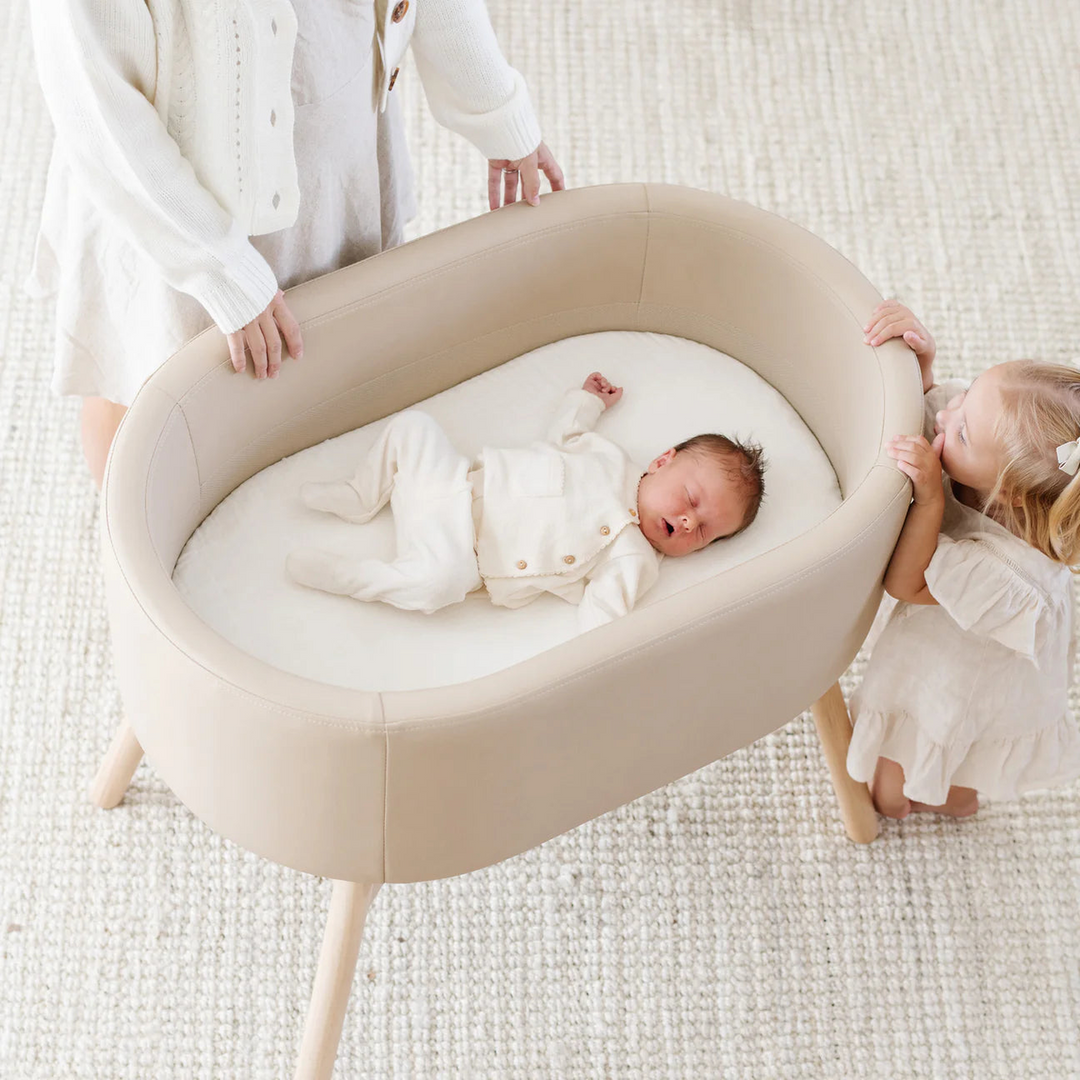 Babyletto x GATHRE Capsule Bassinet in Millet color