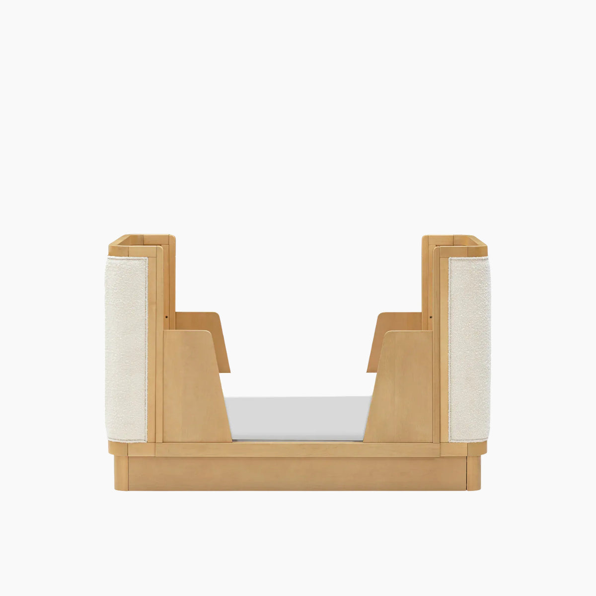 Babyletto Bondi Boucle 4-in-1 convertible crib with warm wood tone