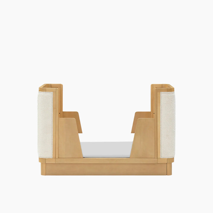 Babyletto Bondi Boucle 4-in-1 convertible crib with warm wood tone