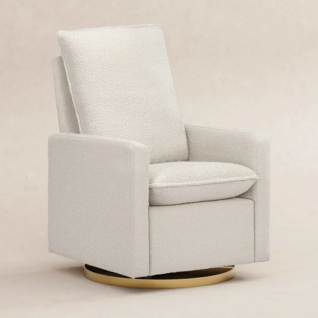 Babyletto Cali Pillowback Swivel Glider in Boucle