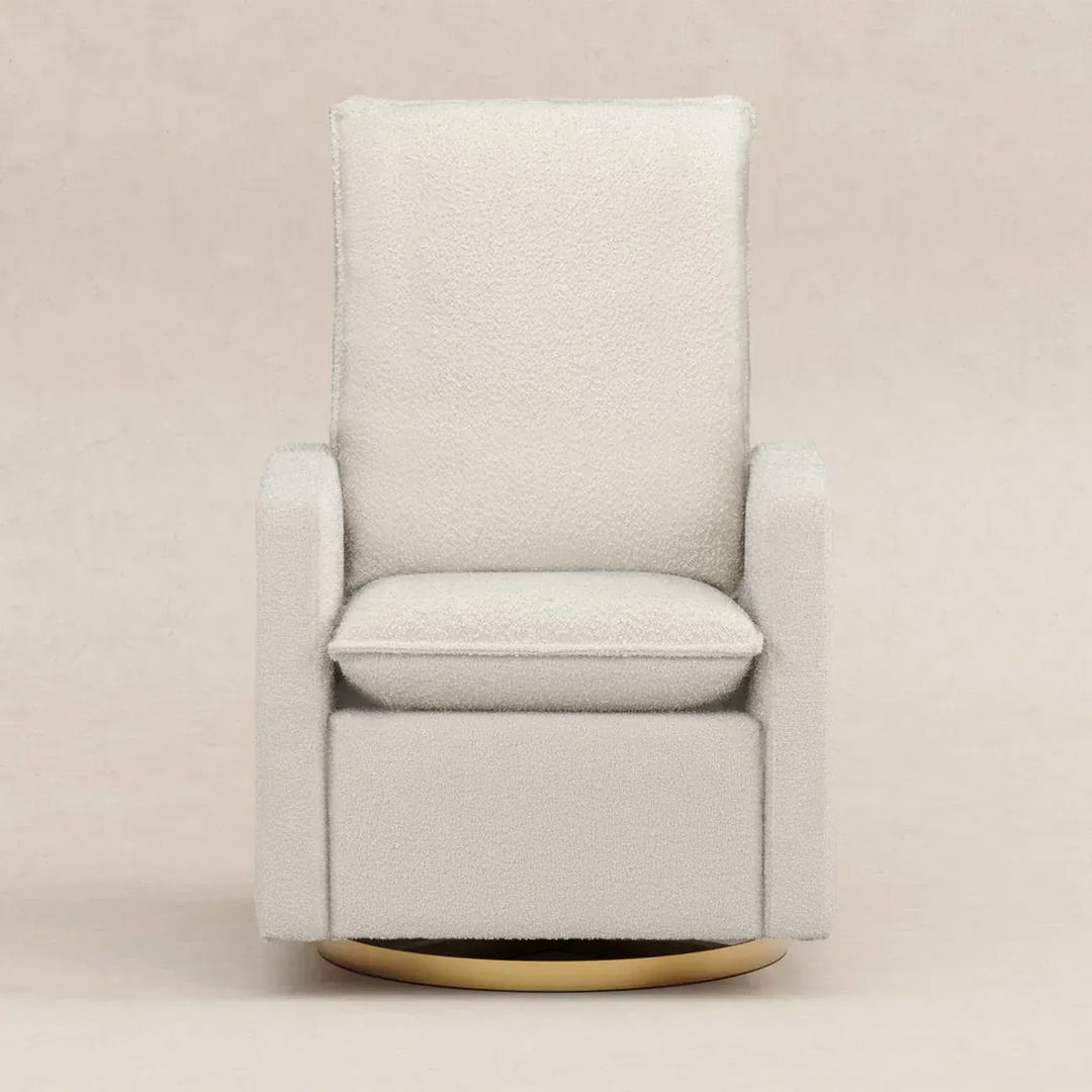 Babyletto Cali Pillowback Swivel Glider in Boucle