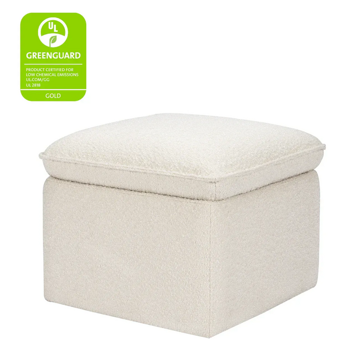 Babyletto Cali storage ottoman in boucle