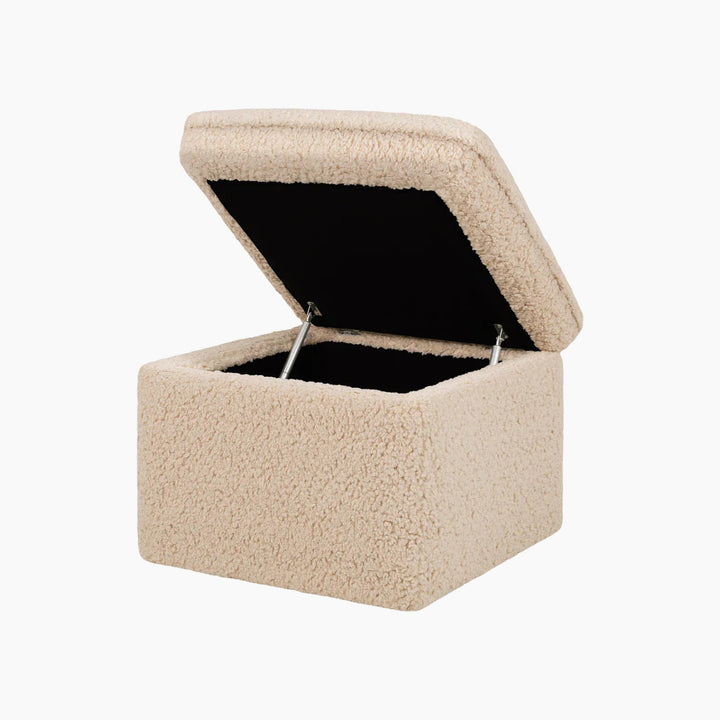 Babyletto Cali Storage Ottoman in shearling