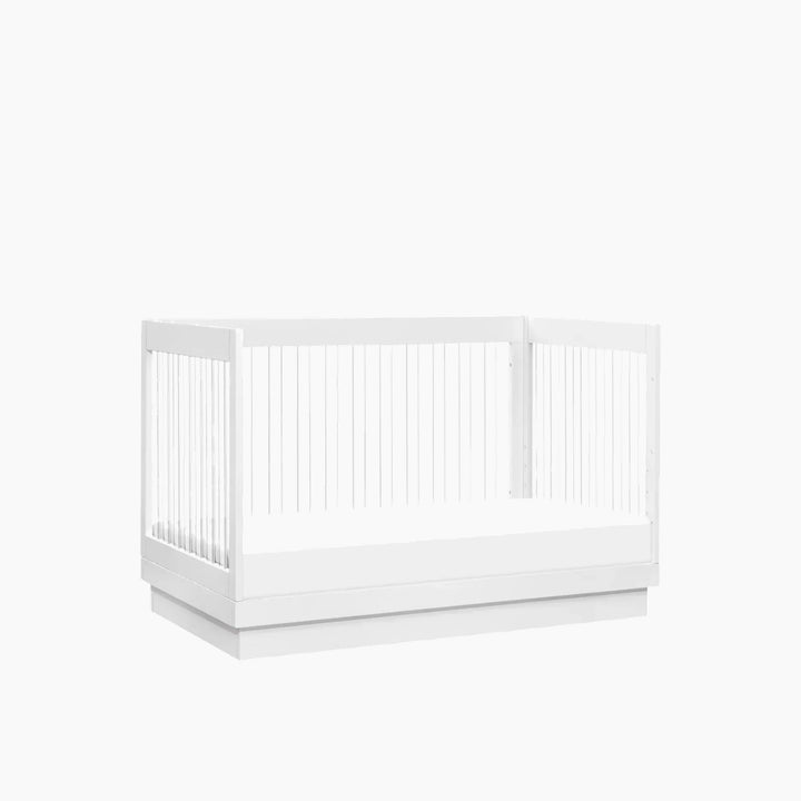 Babyletto Pre-Order Harlow Acrylic 3-in-1 Convertible Crib with Toddler Bed Conversion Kit - White