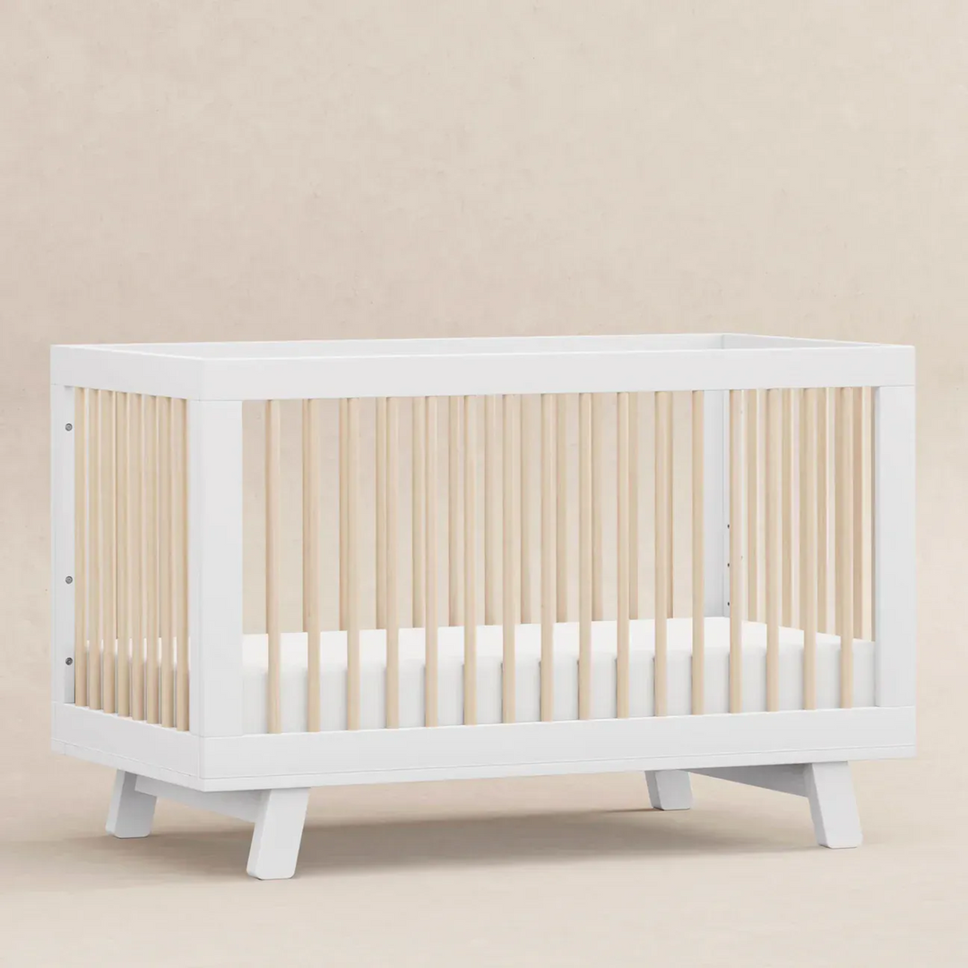 Babyletto Hudson 3-in-1 convertible crib in White/Washed Natural