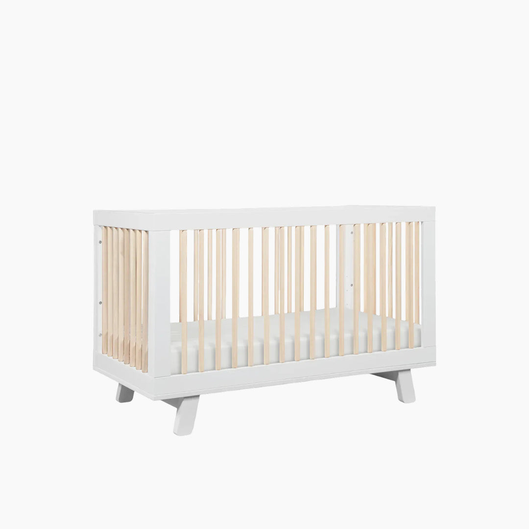 Babyletto Hudson 3-in-1 Convertible Crib in White/Washed Natural