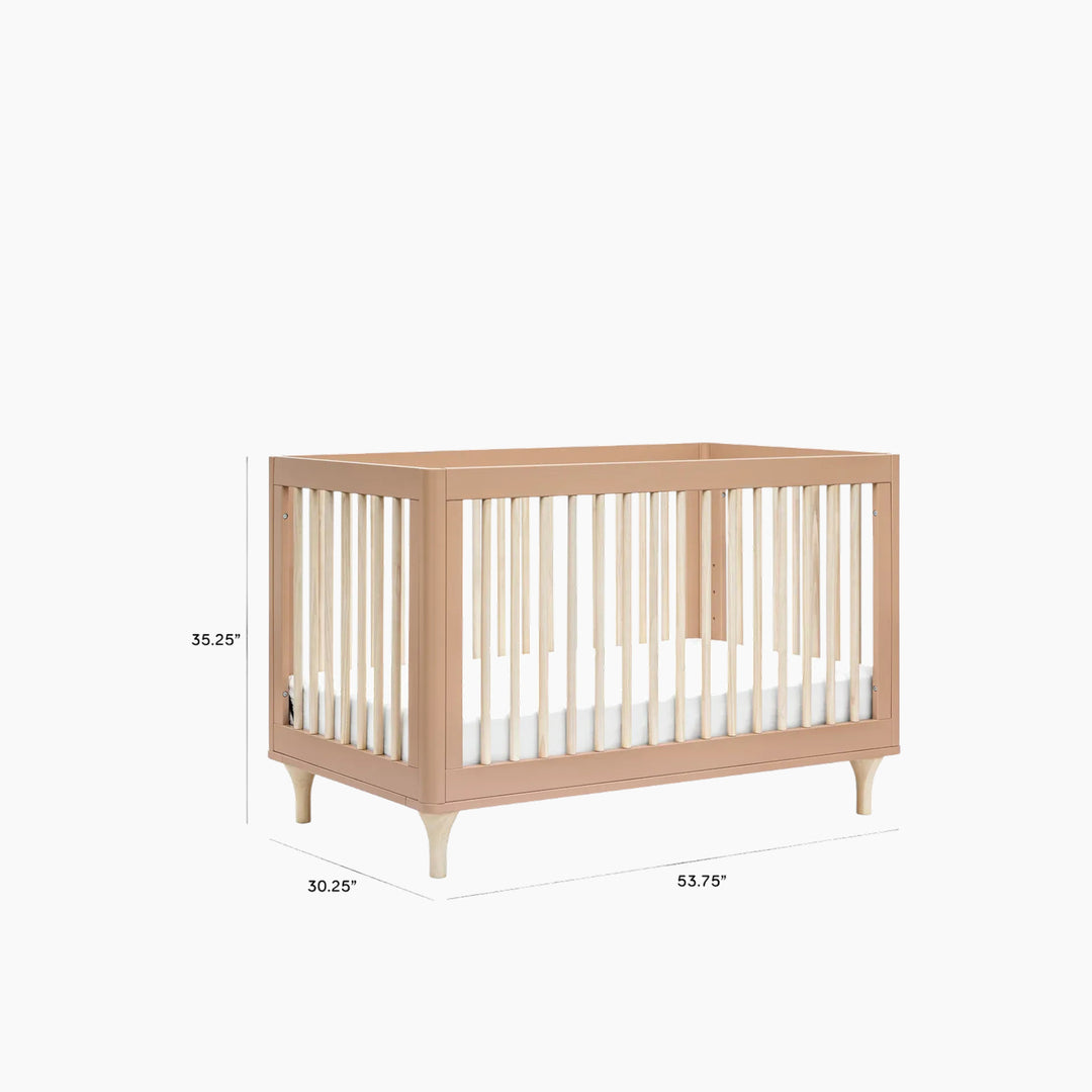 Babyletto Lolly 3-in-1 convertible crib in Canyon and Washed Natural wood
