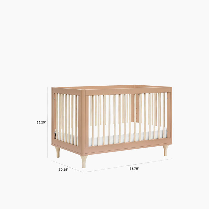 Babyletto Lolly 3-in-1 convertible crib in Canyon and Washed Natural wood