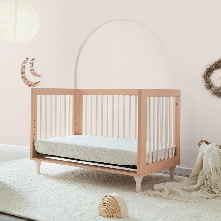 Babyletto Lolly 3-in-1 convertible crib in Canyon and Washed Natural
