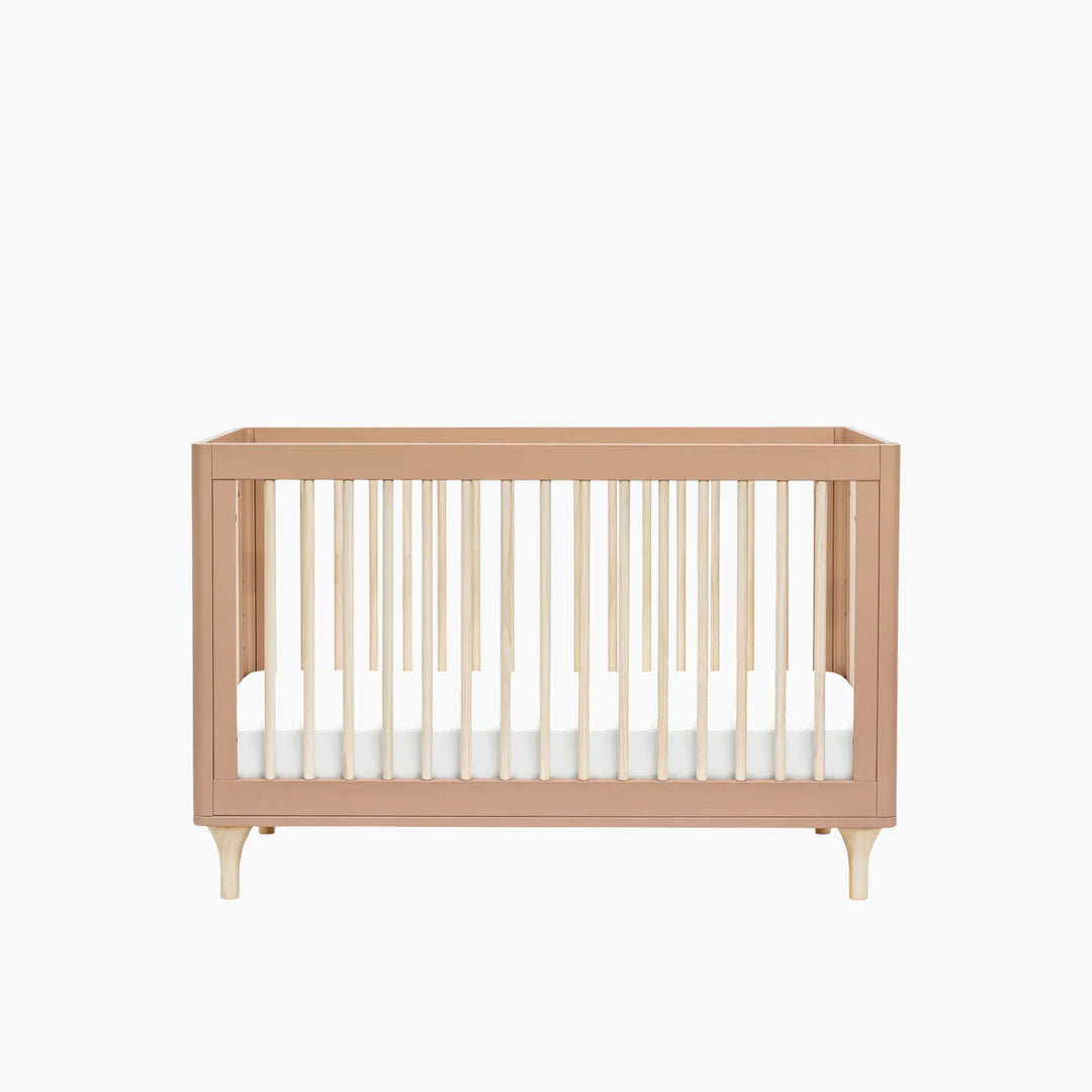 Babyletto Lolly 3-in-1 convertible crib in Canyon and Washed Natural finish.