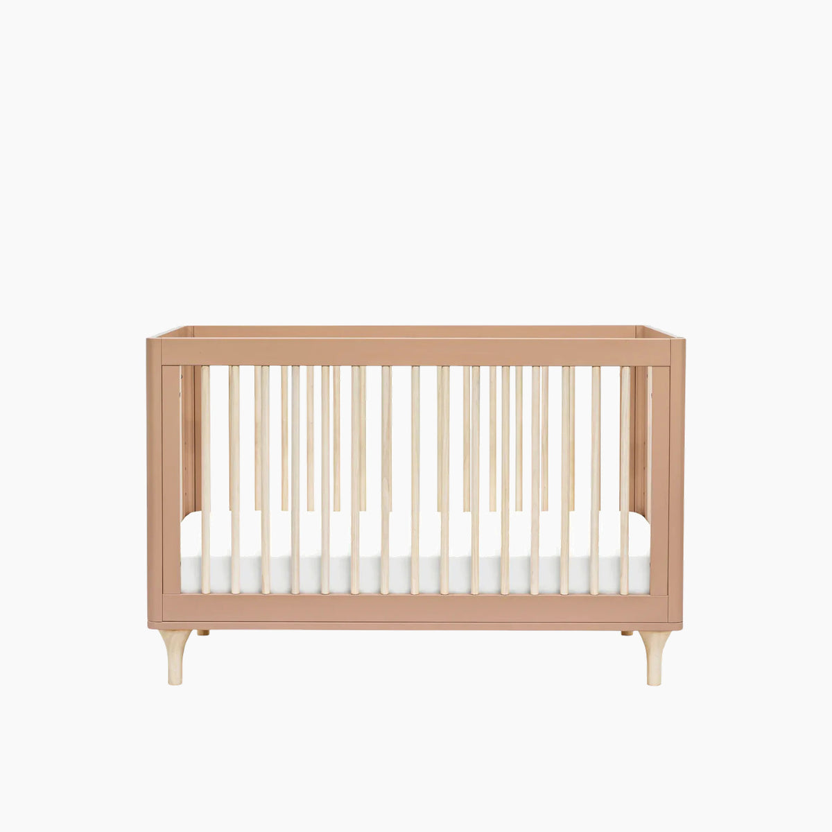Babyletto Lolly 3-in-1 convertible crib in Canyon and Washed Natural finish.
