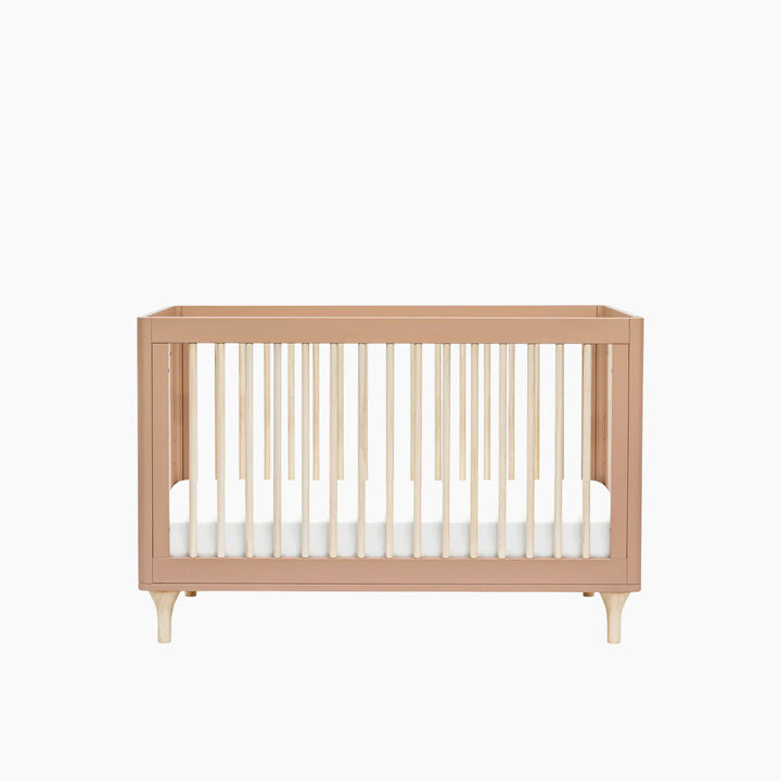 Babyletto Lolly 3-in-1 convertible crib in Canyon and Washed Natural finish.