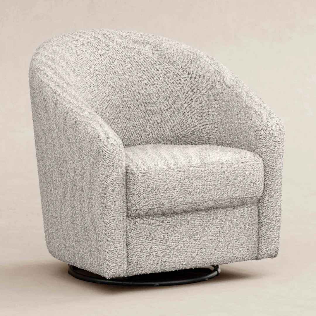 Babyletto Madison swivel glider in boucle