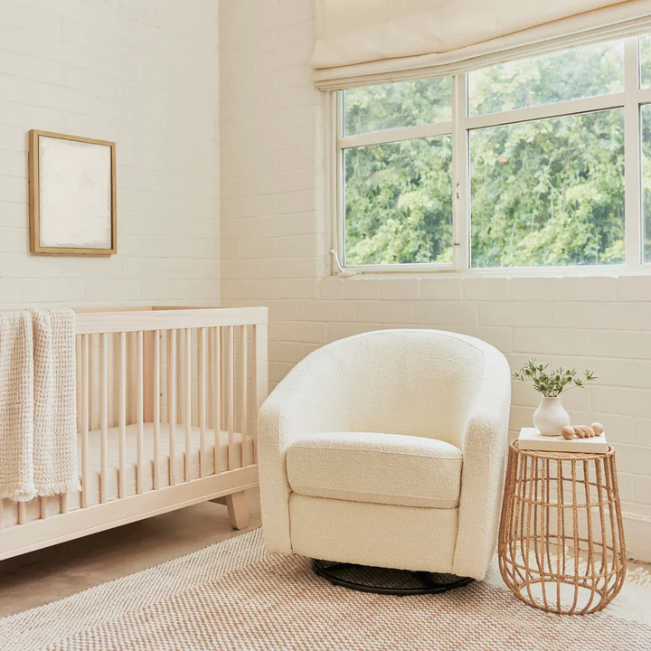 Babyletto Madison swivel glider in boucle