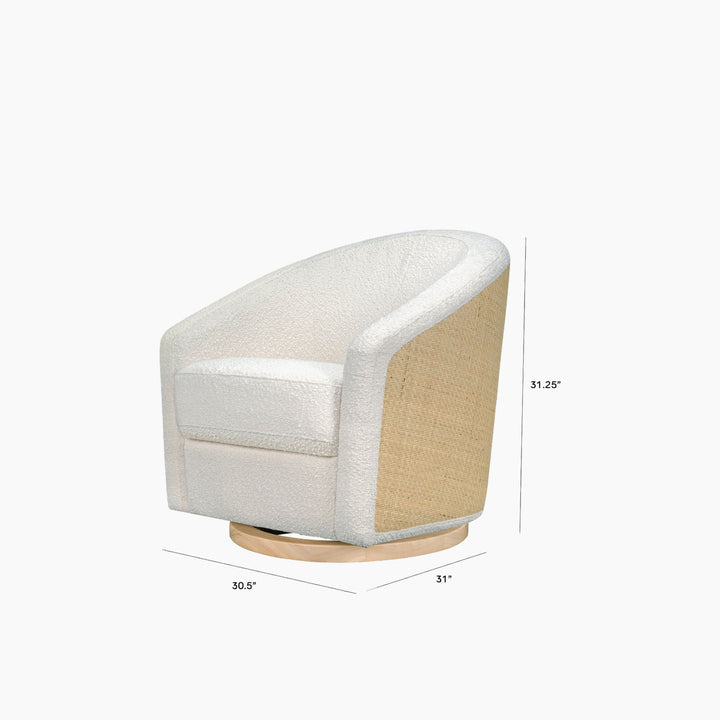 Babyletto Madison swivel glider in boucle