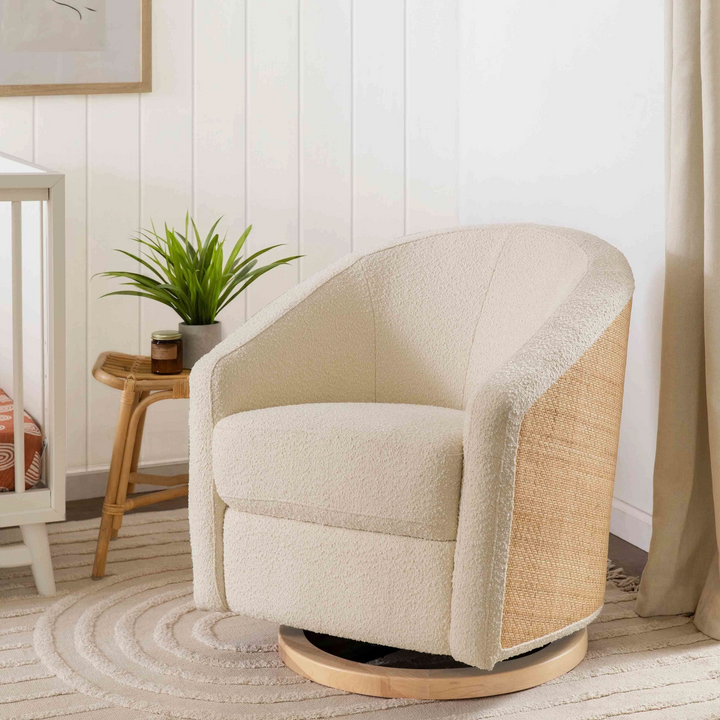 Babyletto Madison Boucle swivel glider