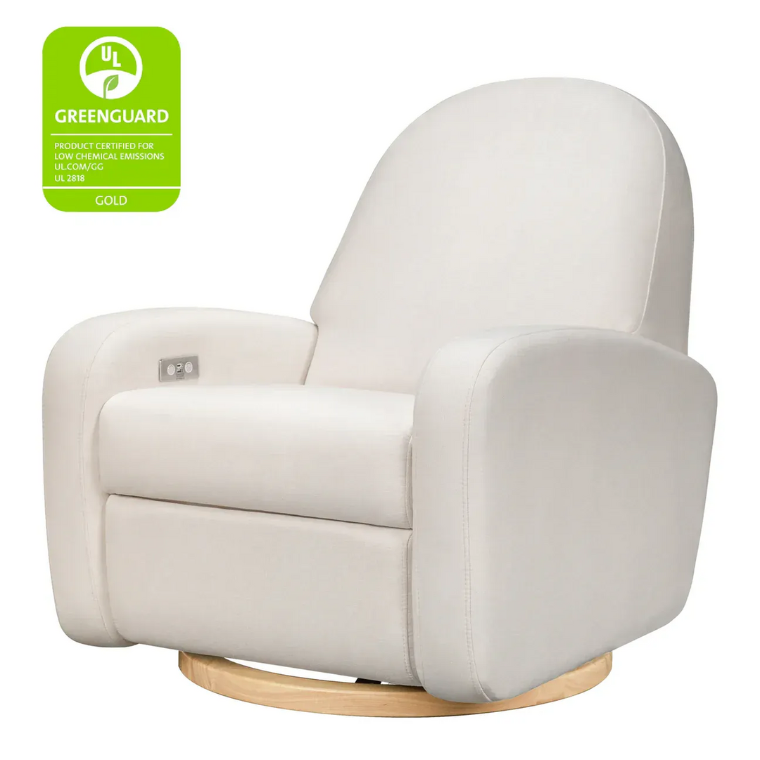 Babyletto Nami electronic recliner and swivel glider in Eco-Performance Fabric