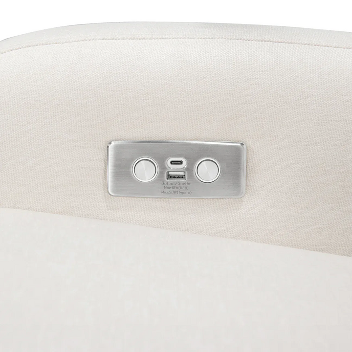 Babyletto Nami electronic recliner and swivel glider in Eco-Performance Fabric