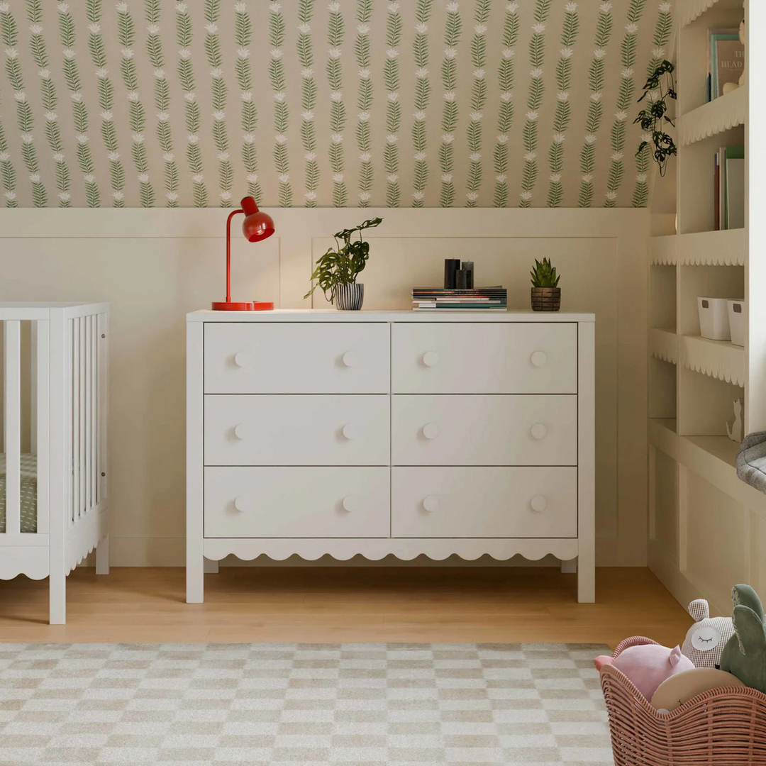 Davinci Sammy Scallop 6-drawer dresser with scallop detailing
