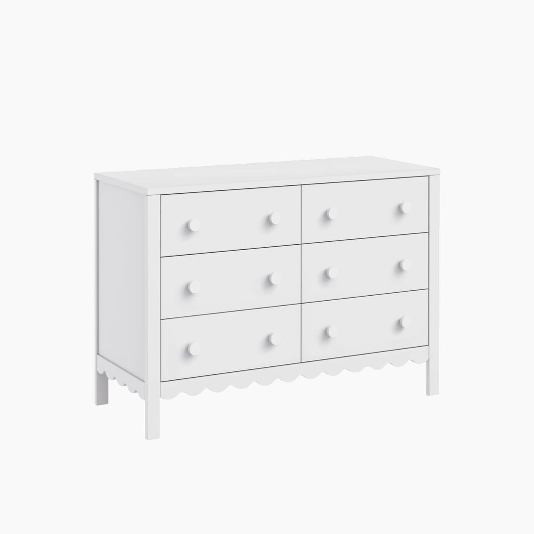 Davinci Sammy Scallop 6-drawer dresser with scallop detailing