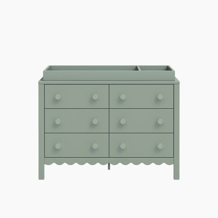 Davinci Sammy Scallop 6-drawer dresser with scallop detailing