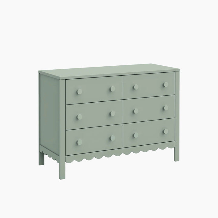 Davinci Sammy Scallop 6-drawer dresser with scallop detailing