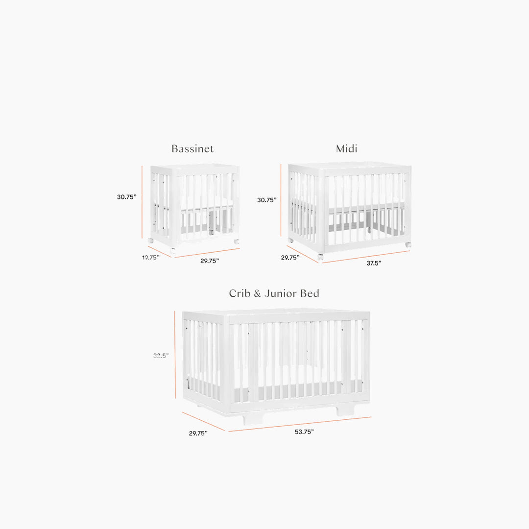 Babyletto Yuzu 8-in-1 convertible crib in white