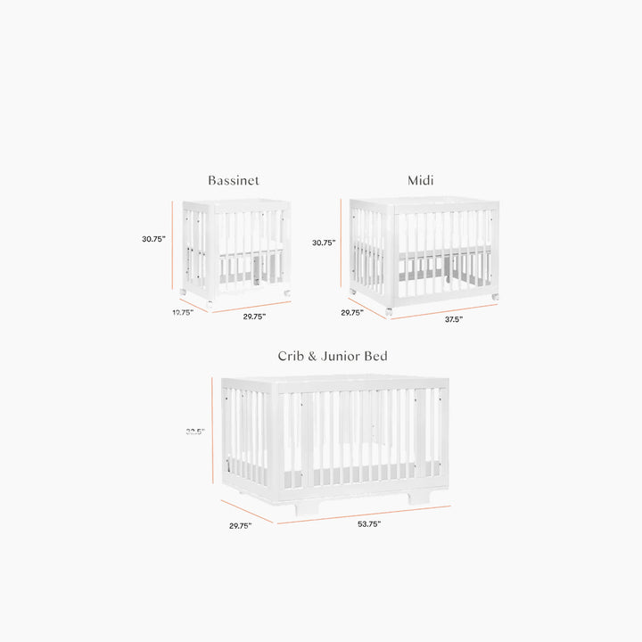 Babyletto Yuzu 8-in-1 convertible crib in white
