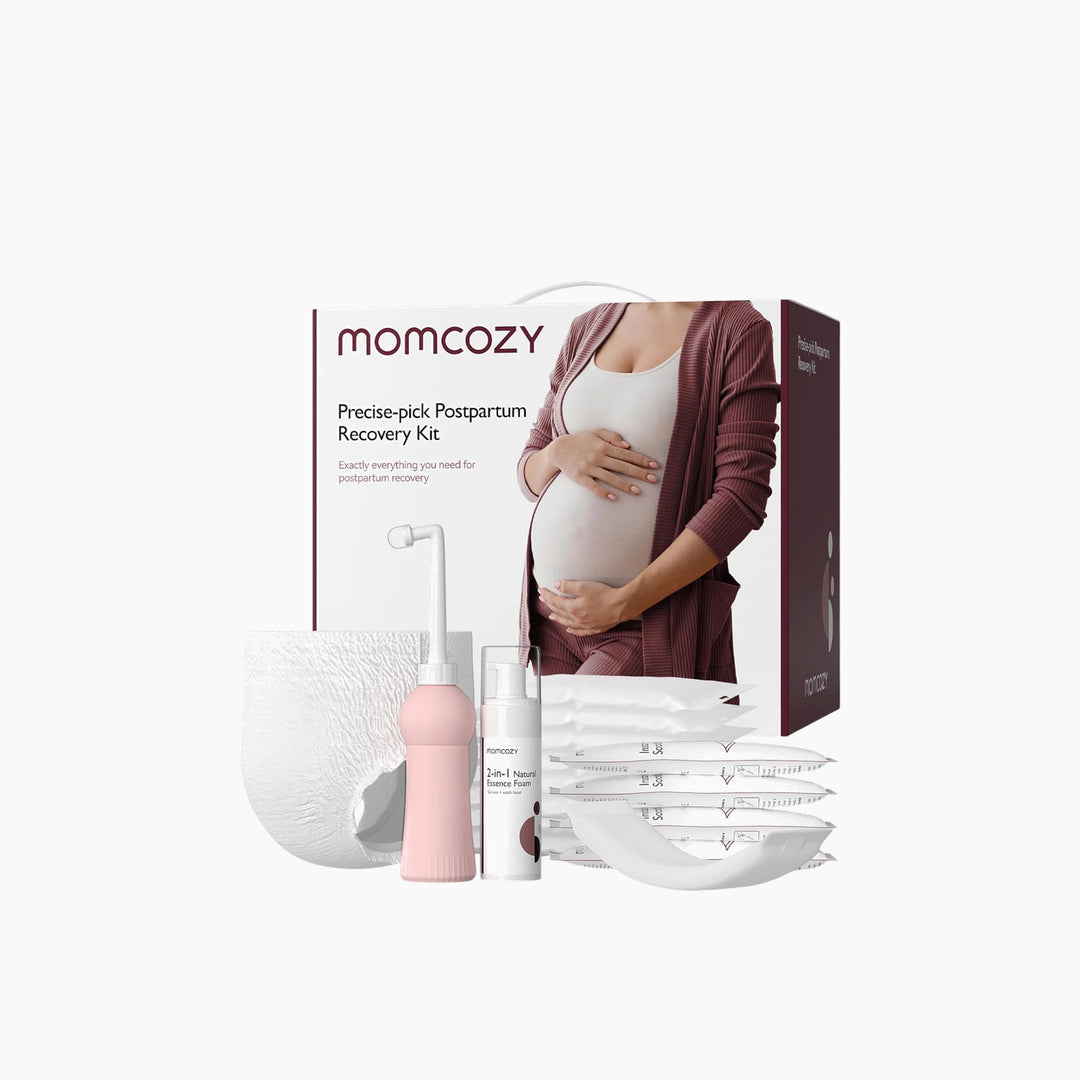 Momcozy Precise-pick postpartum recovery kit with peri bottle and underwear