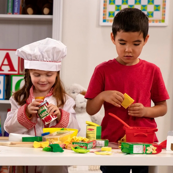 Melissa &amp; Doug wooden pasta toy set