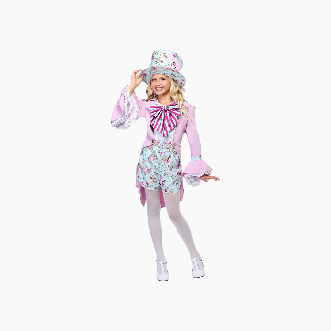 The Source Pretty Mad Hatter Girls Costume Set