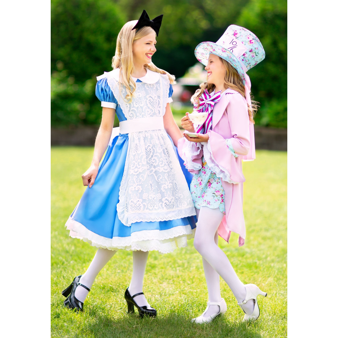 The Source Pretty Mad Hatter Girls Costume Set