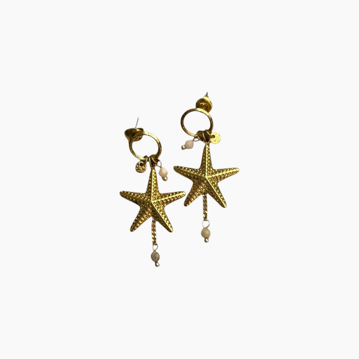 Featherlight Starfish Drop Earrings