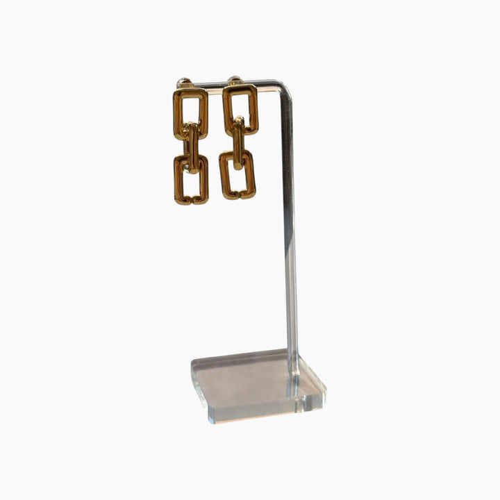 Featherlight Gold Link Earrings